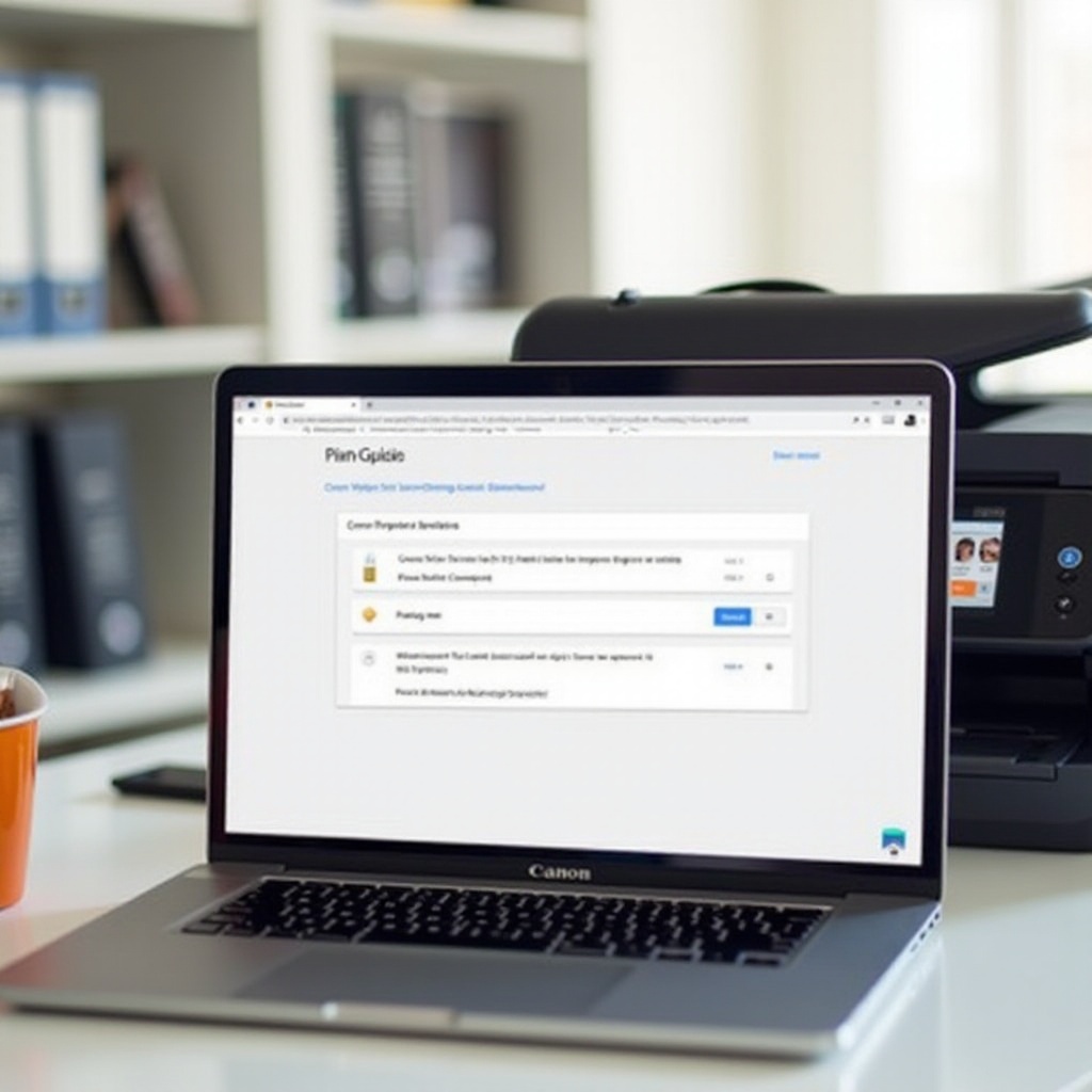 Как найти адрес принтера Canon MG3620 на Chromebook