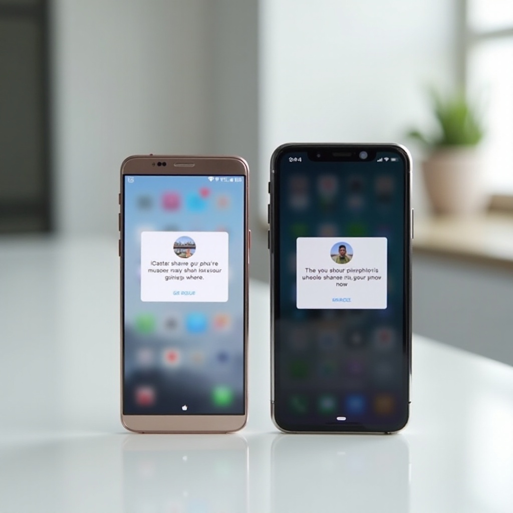 how to share photos between iphone and android