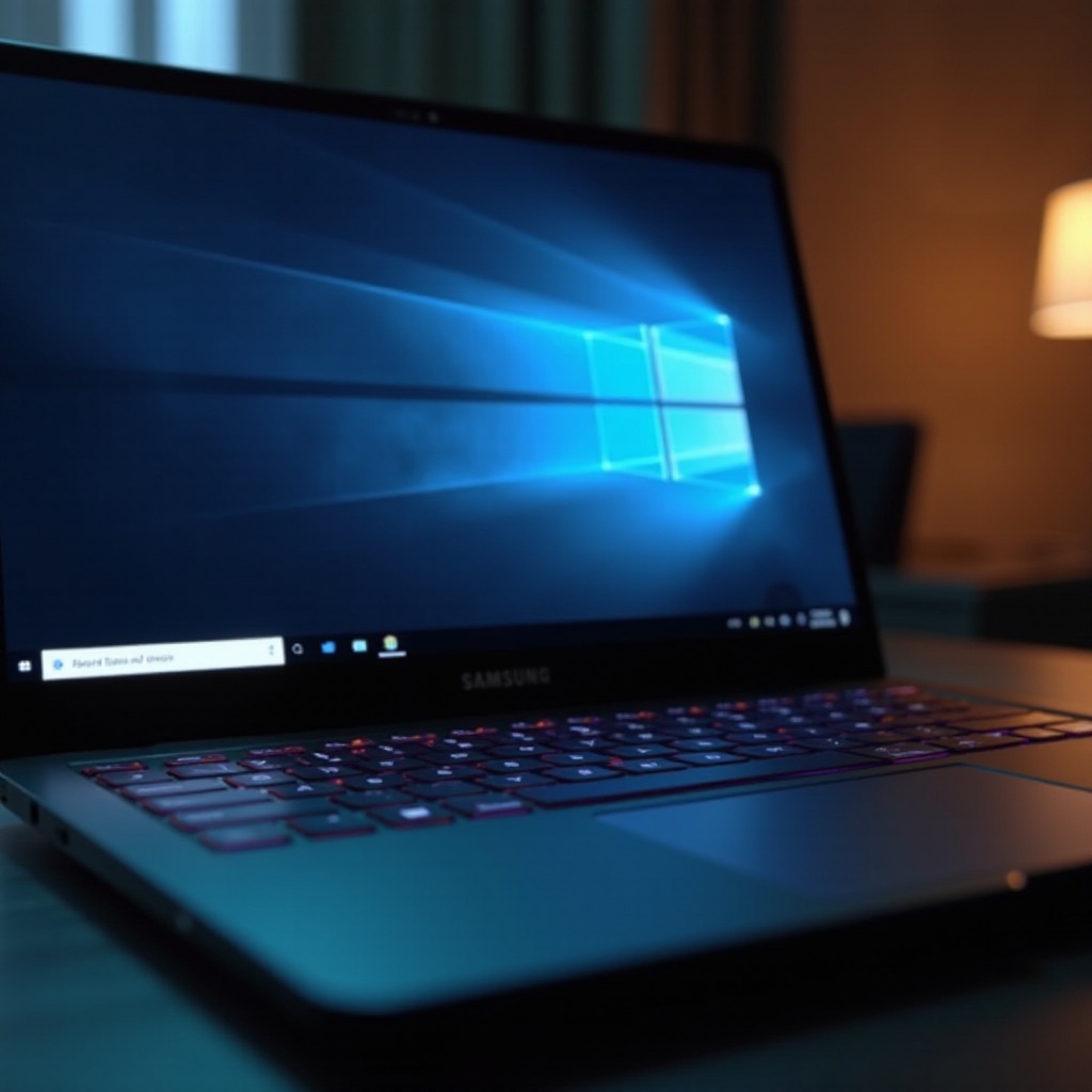 Cómo hacer una captura de pantalla en una laptop Samsung con Windows 10.